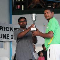 Runners up Male' Sports Captain Neesham Nasir 